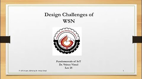 Design Challenges of WSN