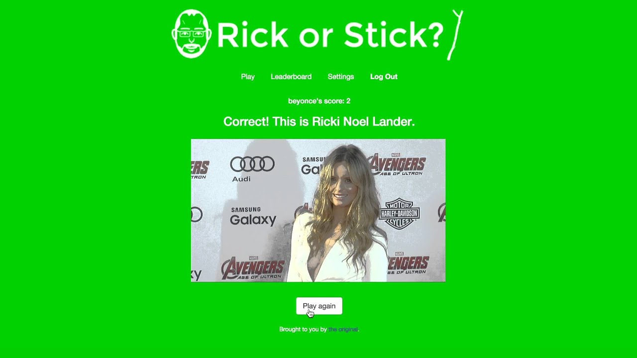 HOT NEW GAME! Rick or Stick? My CS50 Final Project