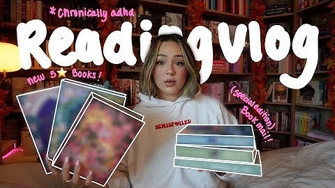 READING VLOG: new 5 star reads, lots of book mail + another nose piercing (chronically adhd edition)