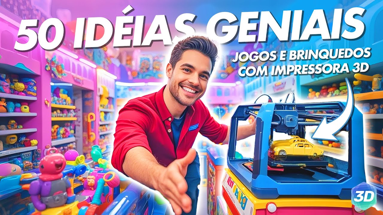 💡50 JOGOS E BRINQUEDOS GENIAIS para fazer na Impressora 3D - YouTube