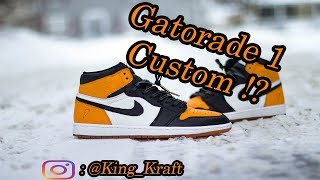 jordan 1 gatorade orange custom