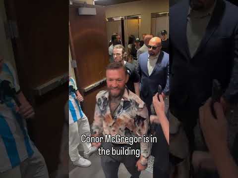 Conor McGregor arrives for UFC 329 media day in Las Vegas