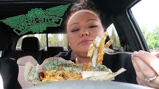 Wingstop Mukbang Boneless Wings & Voodoo fries | AngelaEats