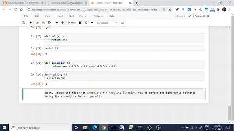 Elasticity using Jupyter Notebook: Introduction to Jupyter Notebook and Sympy – 2