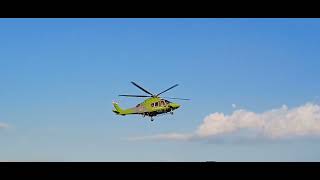 Children's Air Ambulance HLE81 (G-CPTZ)Taking off At Derriford Hospital Plymouth 20/05/24 part 2 2/2