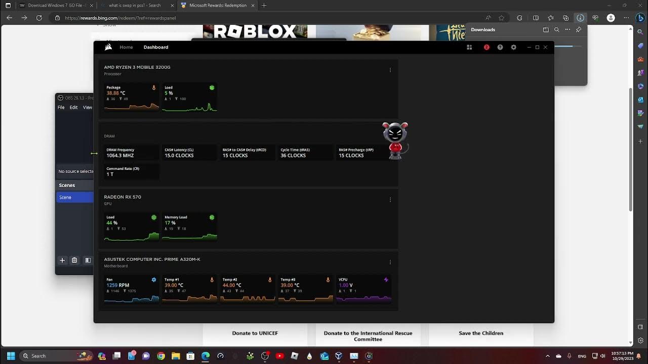 An A320MK (ASUS) support DDR4..? [ICUE RAM Module Detector problem] YouTube