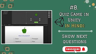 #8. Quiz Game in Unity in Hindi - Show next questions screenshot 5