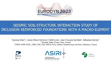 SEISMIC SOIL-STRUCTURE INTERACTION STUDY OF INCLUSION REINFORCED FOUNDATIONS