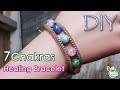 簡単!! 7色ブレスレットの編み方【マクラメ編み】 Macrame 7Chakras Healing Bracelet