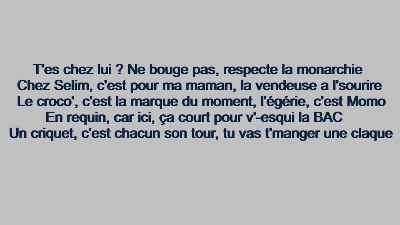 Moha la squale - Chez Babou (Paroles Officielles)