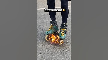 Do Not Try this at home - Performed by professional👀👍🏻 #skating#roadskating #rollerblading