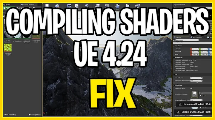 UE4 Compiling Shaders - FIX