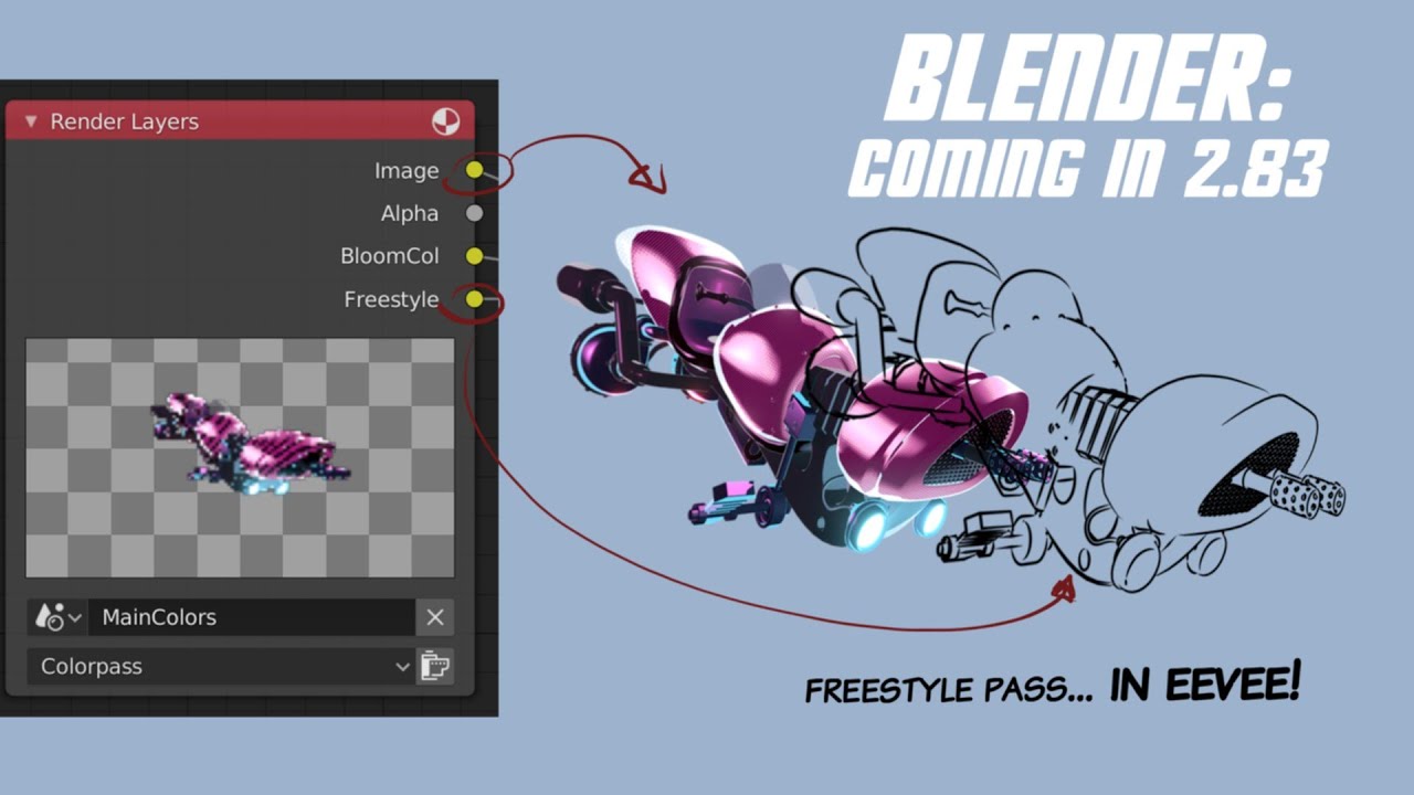 Coming soon to Blender Freestyle pass YouTube