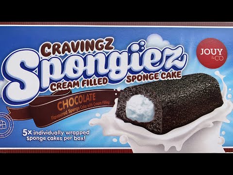 Cream filled sponge cake review #food #spongecake #foodreview