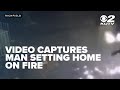 Video captures man setting Richfield home on fire