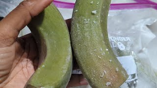 Freeze and preserve your extra green bananas for months - How will they taste when you cook them?