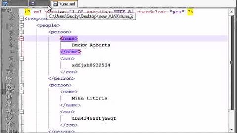 AJAX Tutorial   32   Getting the Data from the XML File   YouTube 360p]