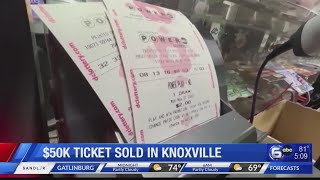 $50K lottery ticket sold in Knoxville