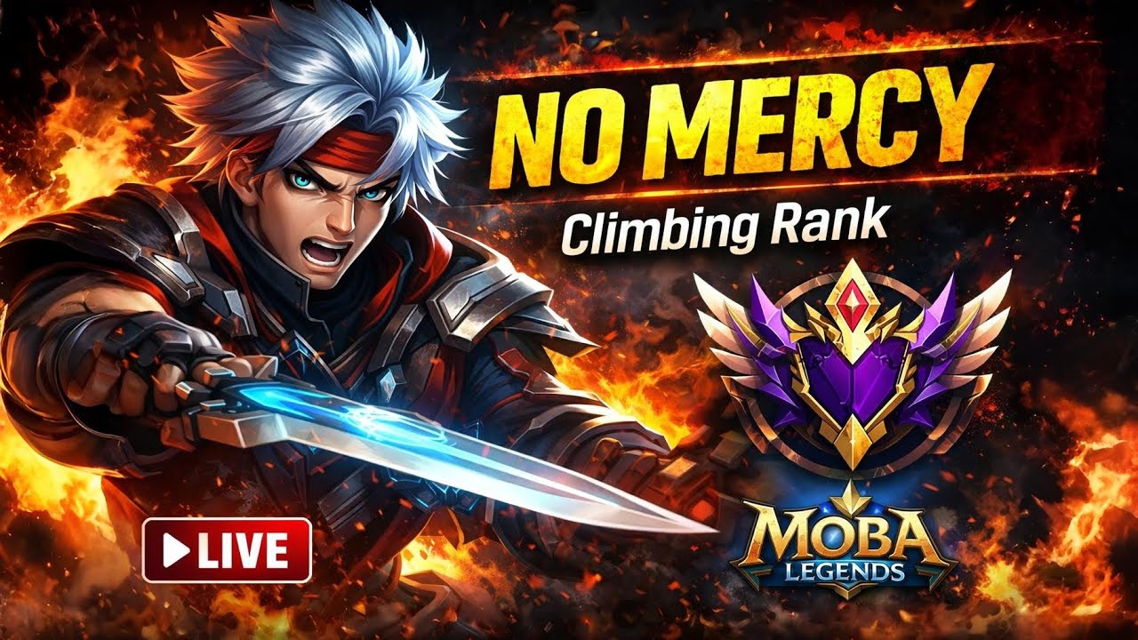 Climbing Rank Live 🔥 MOBA Legends – No Mercy Gameplay