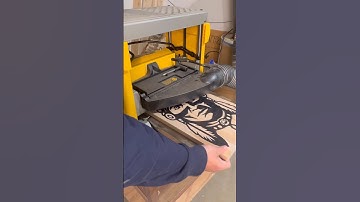 Planing down epoxy #woodworking #planer #epoxyresin #cnc #shapeoko #design