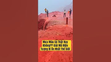 Mưa Máu Có Thật Không? Giải Mã Hiện Tượng Thiên Nhiên Bí Ẩn Nhất Thế Giới! #shorts  #rain #khihau