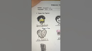 Grading Edgar’s test… #asmr #test #shorts