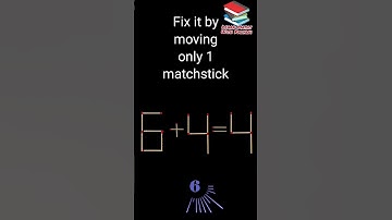 6+4=4 || Fix it by moving only 1 matchstick|| Matchstick Puzzle-18||# Shorts||LearnMathsWithKalyani
