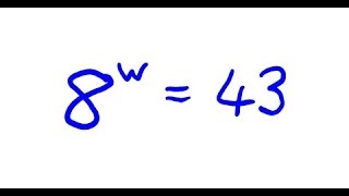 Exponential equation worked example