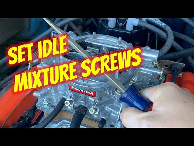 Carburetor Air Fuel Mixture Screw + Idle Speed Adjustment Screw