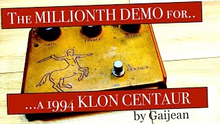 1990s Gold Horsie Long Tail Klon Centaur Quick Demo - YouTube
