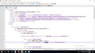 60 - Employee CRUD operation by using AJAX | Form Validation