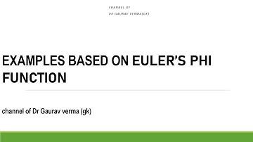 Examples based on Euler