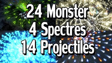 Path of Exile - 4x Raise Spectre + Sire of Shards | 24 Different Monsters | 14 Projectiles