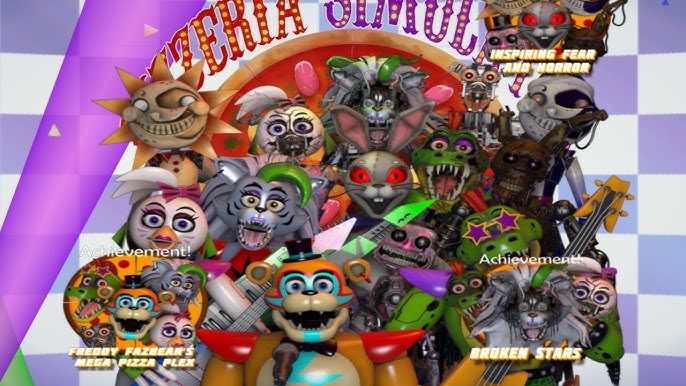 Inspirado no FNAF Pizzeria Simulator Conjunto de 6 Angola