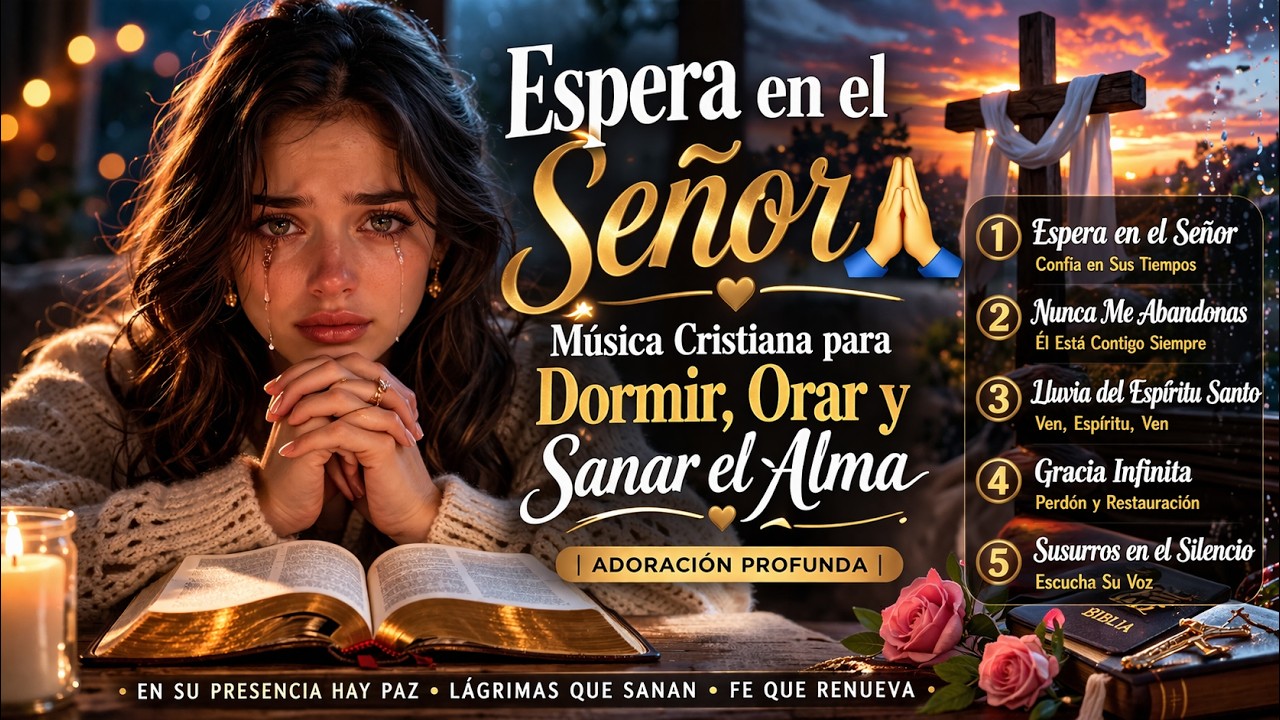 Espera en el Señor 🙏 Música Cristiana para Dormir, Orar y Sanar el Alma ...