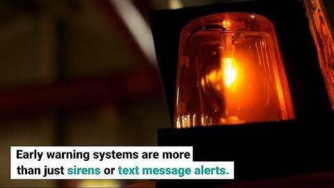 Early warning in the Caribbean