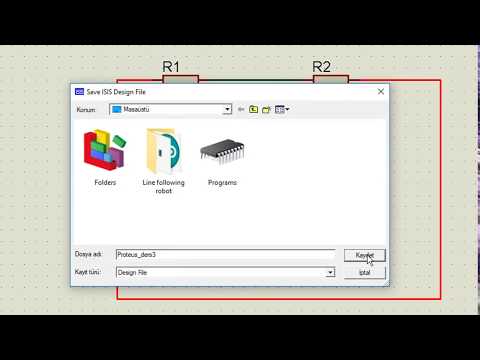 Proteus Dersleri 3(İSİS,ARES) Projeyi Kaydetme ve Simulasyon