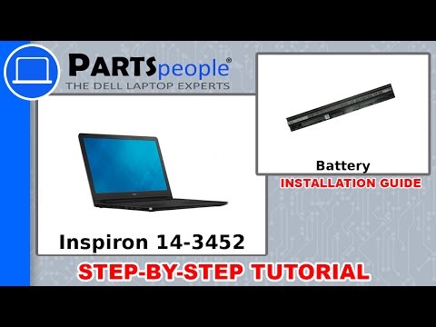 Dell Inspiron 14 3452 P60g003 Battery How To Video Tutorial Youtube