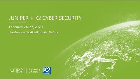 K2 + Juniper vSRX Integration Demo