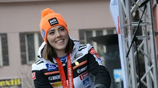 Petra Vlhová priniesla zlatú medailu a krištálový glóbus do Lipt.Mikuláša 2.4.2022