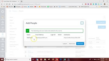 Canvas: Adding Users to Courses