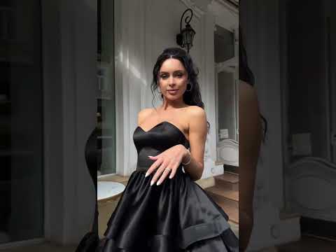 Ефектна сукня з корсетним верхом і пишною двошаровою спідницею 1187 Розміри XS-L, видео 1