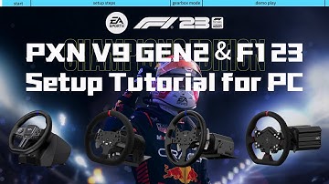 PXN V9 GEN2 Wheel Racing Simulator & PC F1 2023 Setup Tutorial. #pxn #simulator #tutorial #f12023