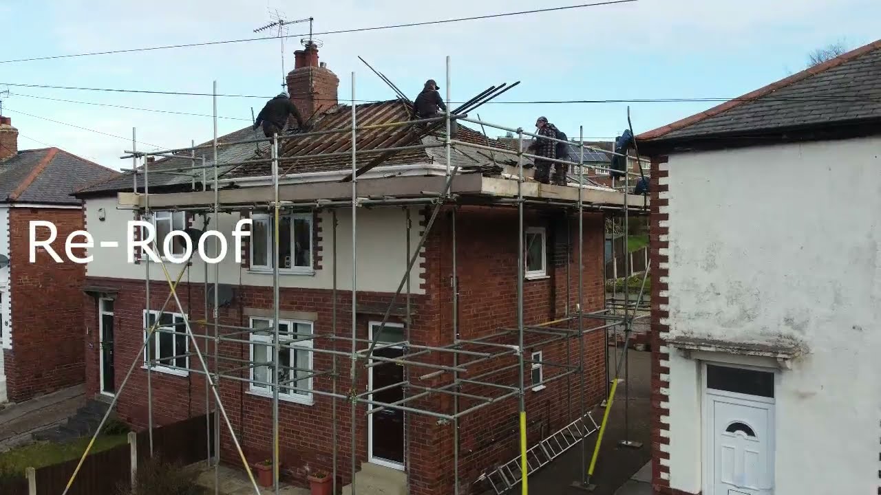 P & S Roofing and Guttering, Full Re-Roof, Kilton, Worksop, New Roof, soffit, facia and gutters.