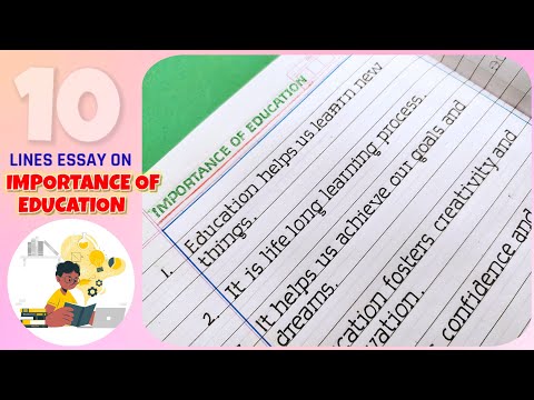 10 lines on Importance of Education | Essay on Importance of Education | education 10 lines
