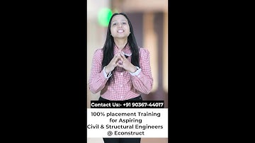 ON-JOB Learning Program Exclusively Design for Civil & Structural Engineers | Join Now | Econstruct