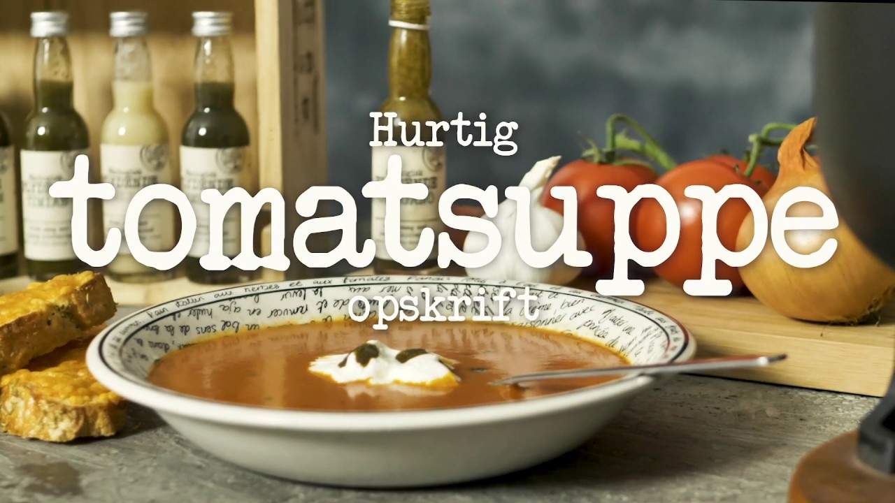 Tomatsuppe Med Flydende Urter Youtube