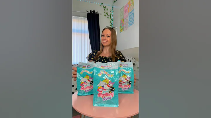 [ASMR] UNBOXING *HELLO KITTY* MYSTERY BOBA SQUISHMALLOWS!!😍🧋✨🎀 (SCENTED?!🫢) #Shorts