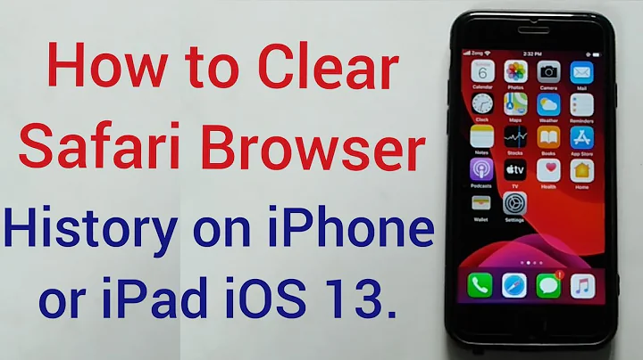 how to clear safari history on iPhone ios 13