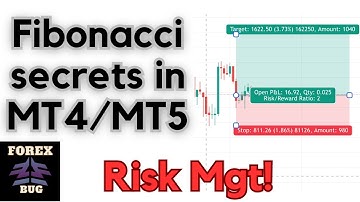 How to use  FIBONACCI TOOL as a RR tool in MT4/MT5 (RISK MANAGEMENT SECRET)